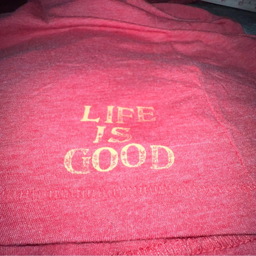 Life Is Good ‘Live on the Sunny Side’ Red Women's T-Shirt XXL Tee - Picture 5 of 8